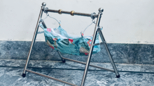 Easy Foldable Baby Cradle Swing of Pure Steel